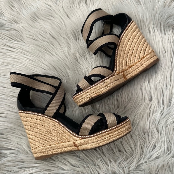 TORY BURCH Wedge Espadrilles Size 9 - Picture 2 of 7